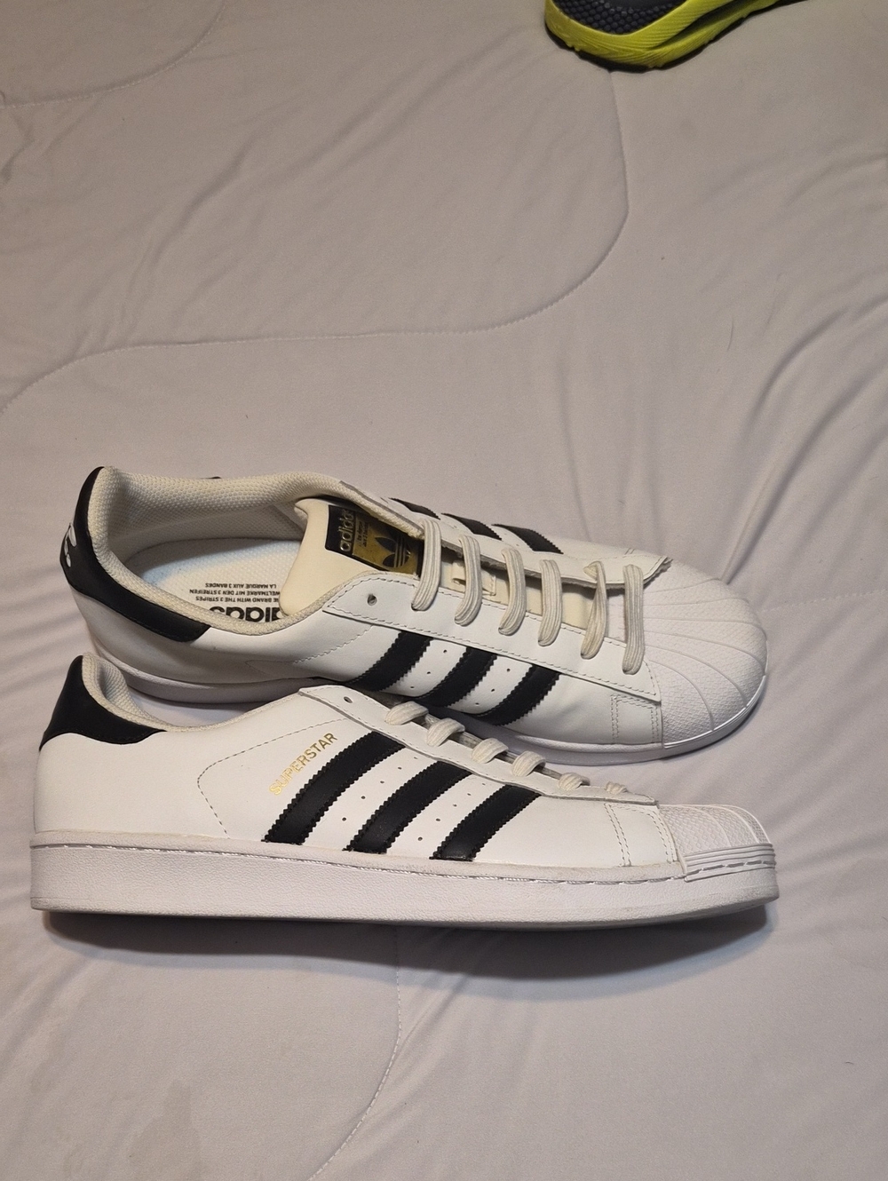 adidas White and Black Superstar Men’s Sneakers